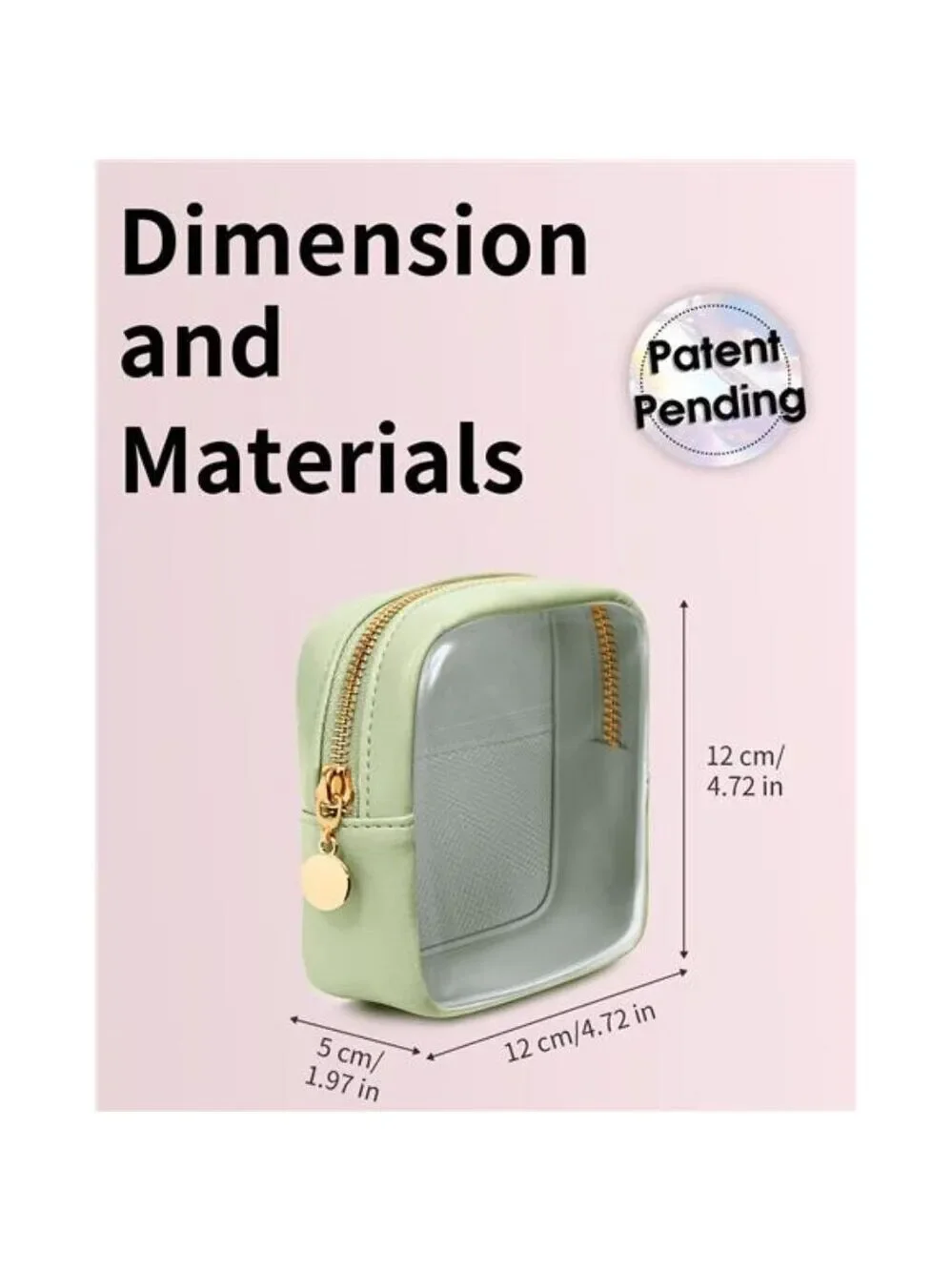 Clear Makeup Bag Mini Transparent Cosmetic Pouch Travel Toiletry Organizer Women
